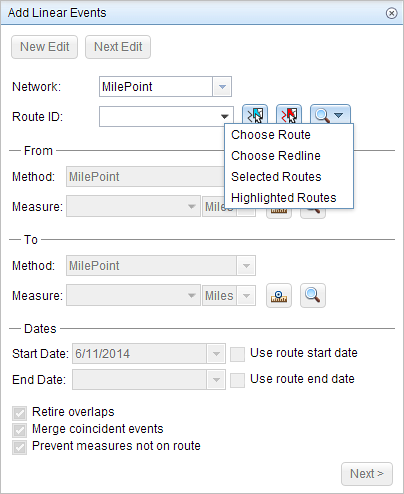 Selecting routes